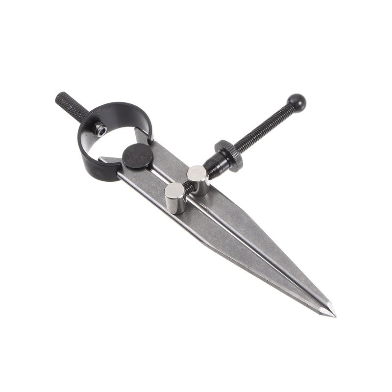 Kozelo Spring Joint Caliper - [4 Inch] Carbon Steel Spring Divider Caliper with Solid Nut for Metalworking Drawing Use, Flat Leg - Image 2